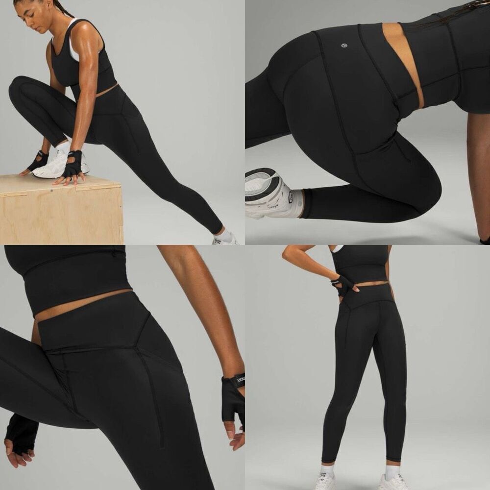 Lululemon Power Thru High Rise Tight 25" Black size 10